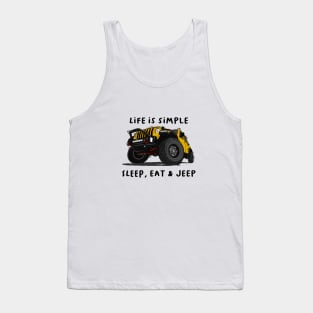 American Jeep Yellow Tank Top